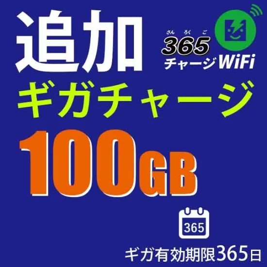国内チャージ 100GB