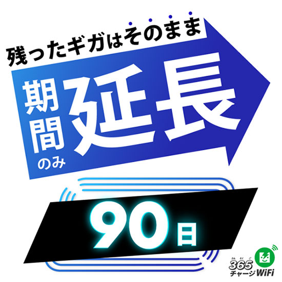 有効期限のみ延長 90日